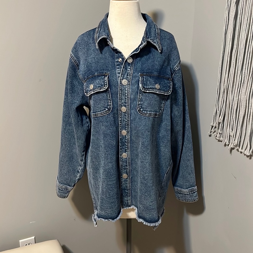 Terra & Sky denim Shacket
